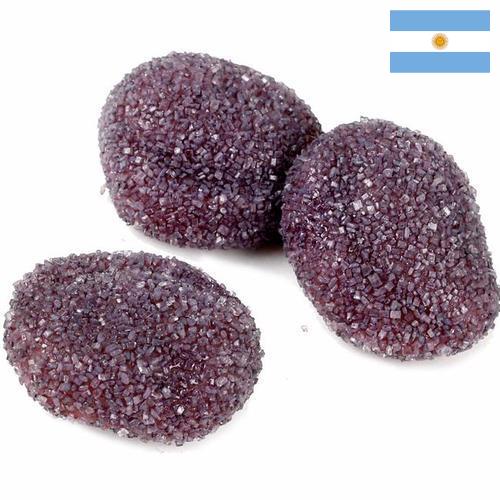 изделия кондитерские сахаристые из Аргентины