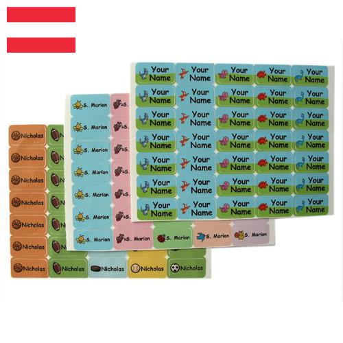 Этикетки клейкие из Австрии