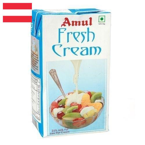 сливки молочные из Австрии