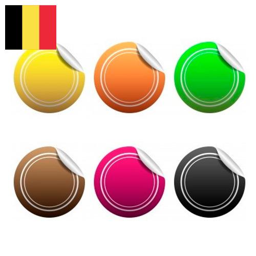 бумажные стикеры из Бельгии