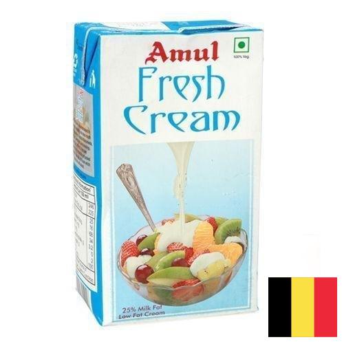сливки молочные из Бельгии