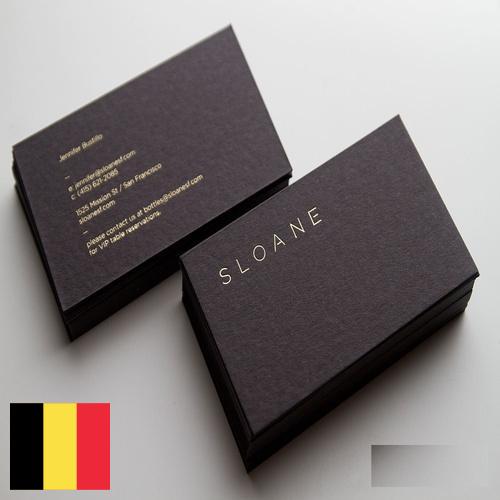 Визитные карточки из Бельгии