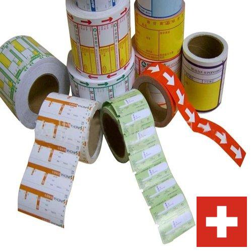 Этикетки самоклеящиеся из Швейцарии