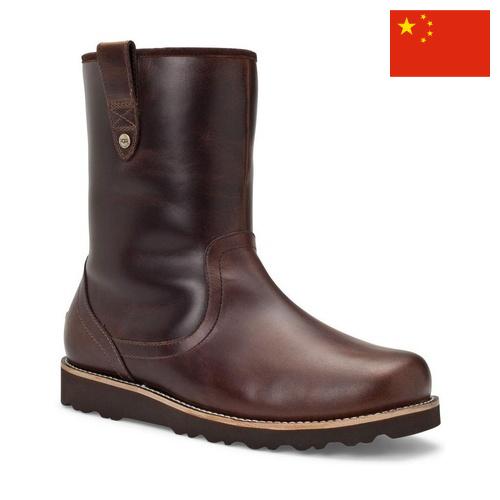 ботинки мужские кожаные из Китая