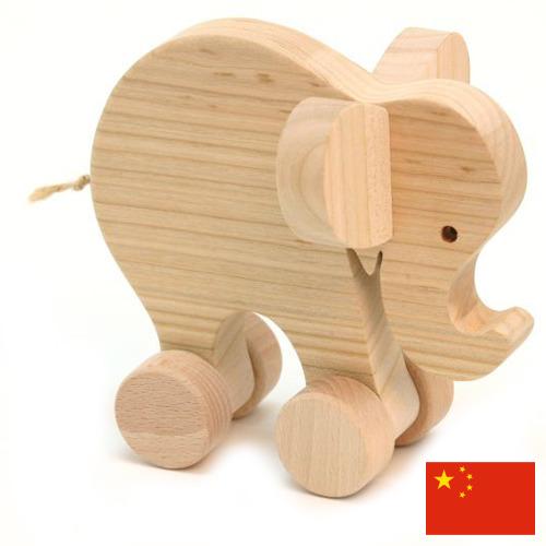 деревянные игрушки из Китая