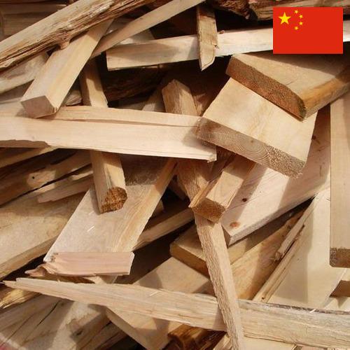 Древесные отходы из Китая