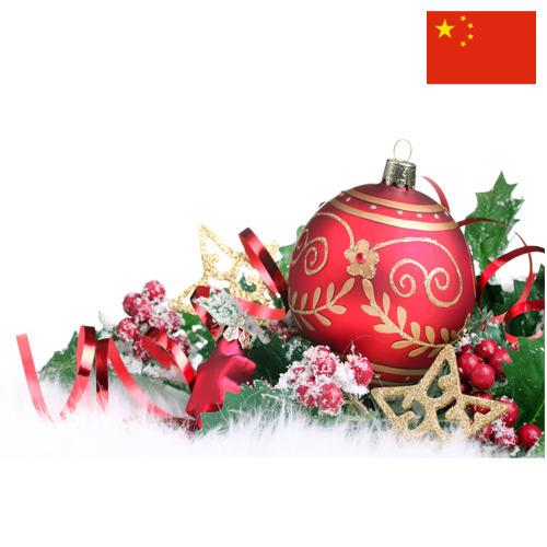 елочные украшения из Китая