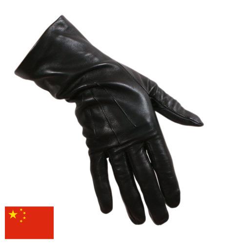 Перчатки кожаные из Китая