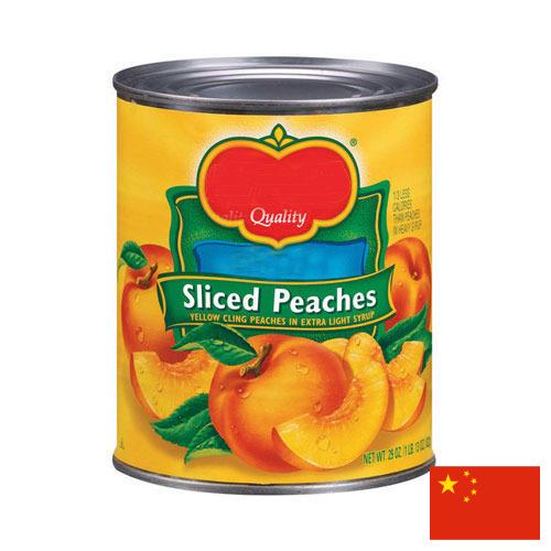 Персики консервированные из Китая