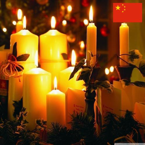 Свечи новогодние из Китая
