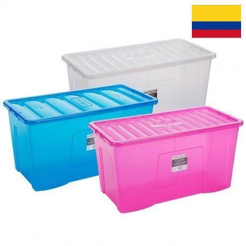 коробка пластиковая из Колумбии