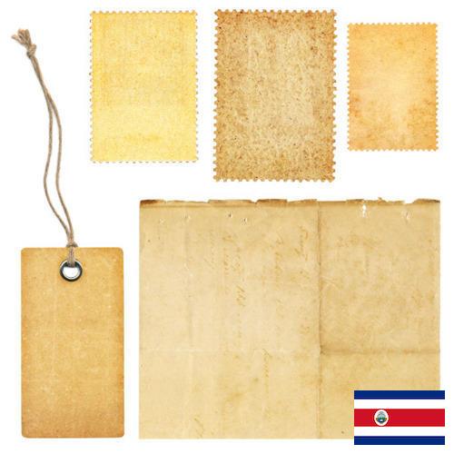 этикетка бумажная из Коста-Рики