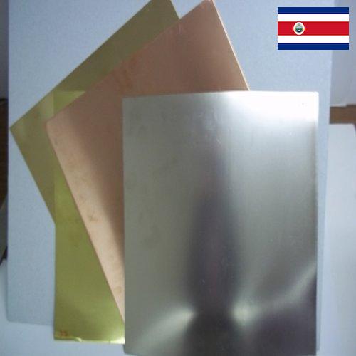 Листы металлические из Коста-Рики