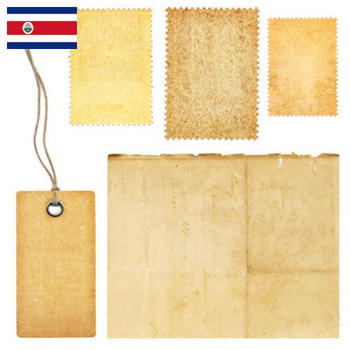 наклейки бумажные из Коста-Рики