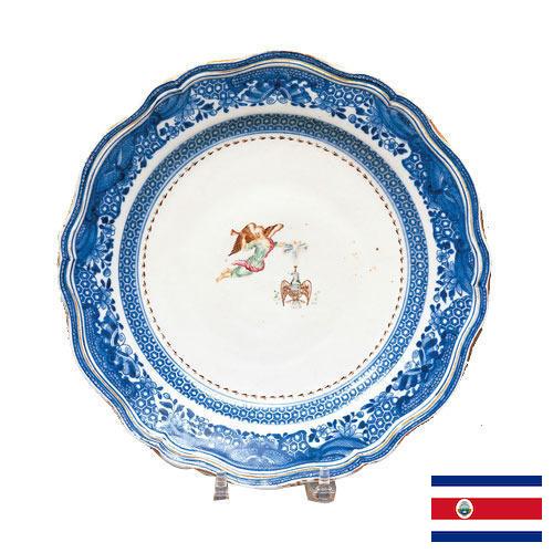 тарелка фарфоровая из Коста-Рики