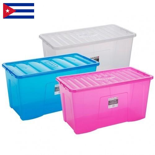 коробка пластиковая с Кубы