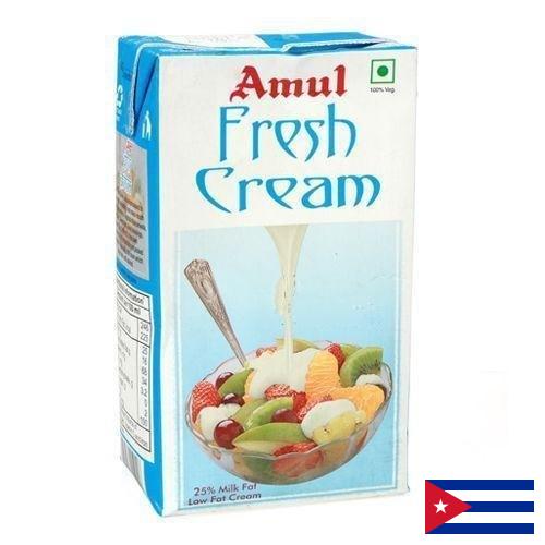 сливки молочные с Кубы