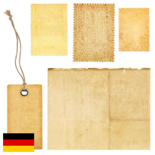 наклейки бумажные из Германии