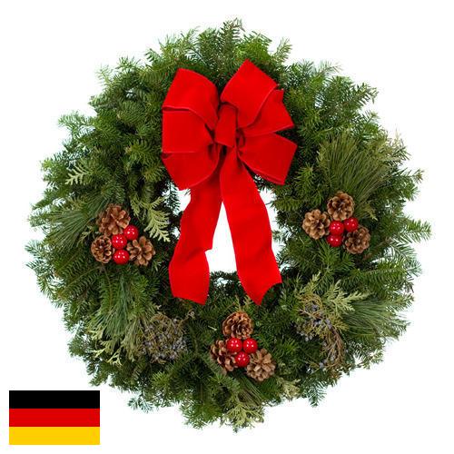 Рождественский венок из Германии