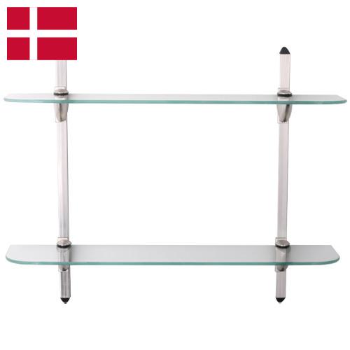 полки из стекла из Дании