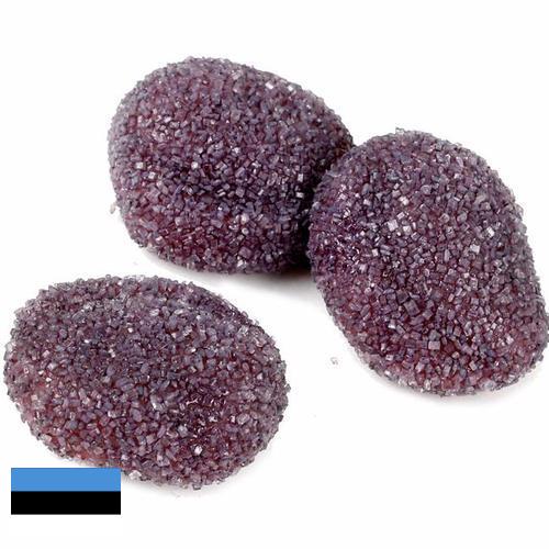 изделия кондитерские сахаристые из Эстонии