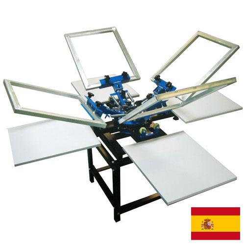 Оборудование для трафаретной печати из Испании