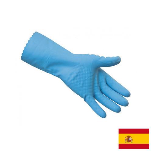 Перчатки резиновые хозяйственные из Испании