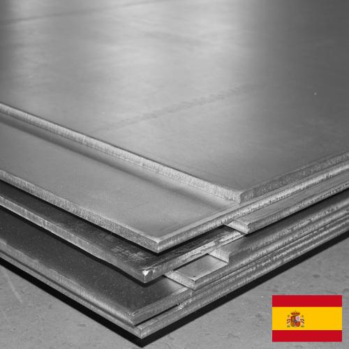 Пластины стальные из Испании