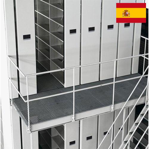 Стеллажи передвижные из Испании