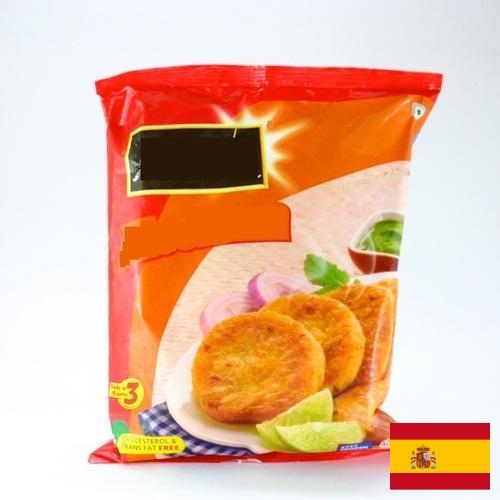 Замороженные продукты питания из Испании