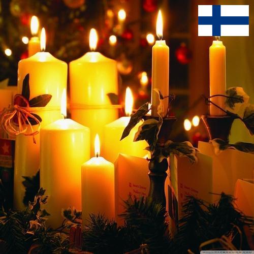 Свечи новогодние из Финляндии