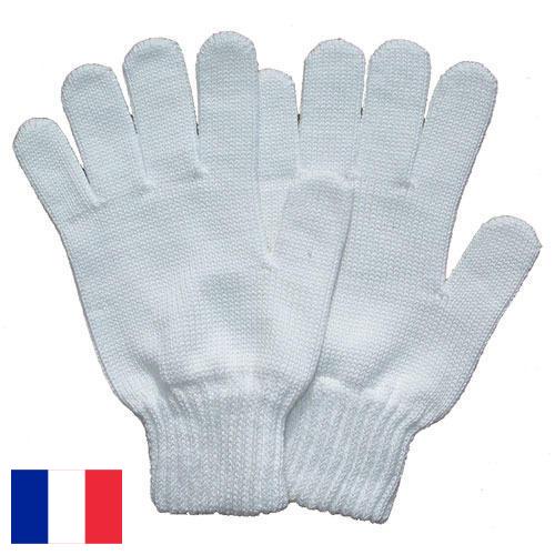 Перчатки хлопчатобумажные из Франции