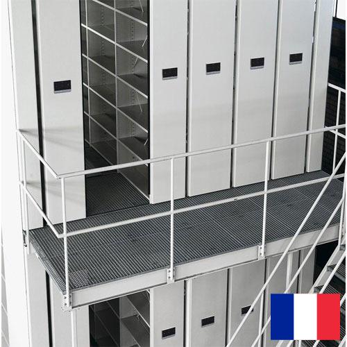 Стеллажи передвижные из Франции