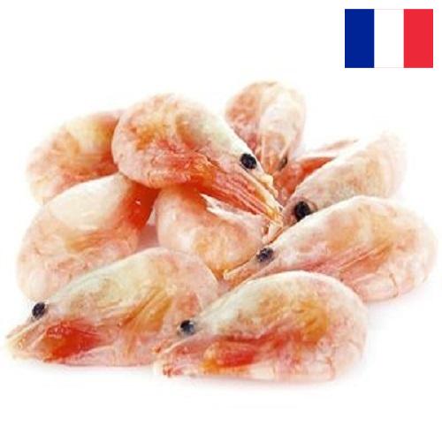 замороженные креветки из Франции