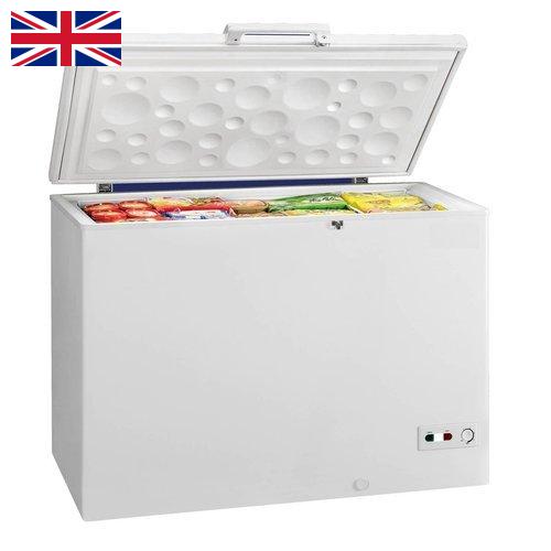 Аппараты морозильные из Великобритании