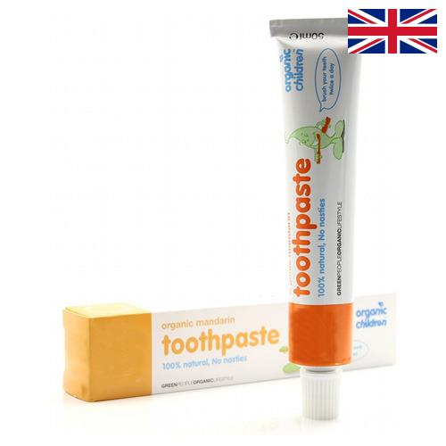 Детская зубная паста из Великобритании