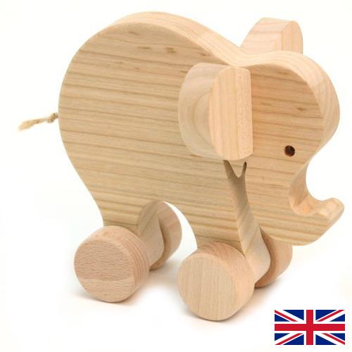 игрушки из дерева из Великобритании