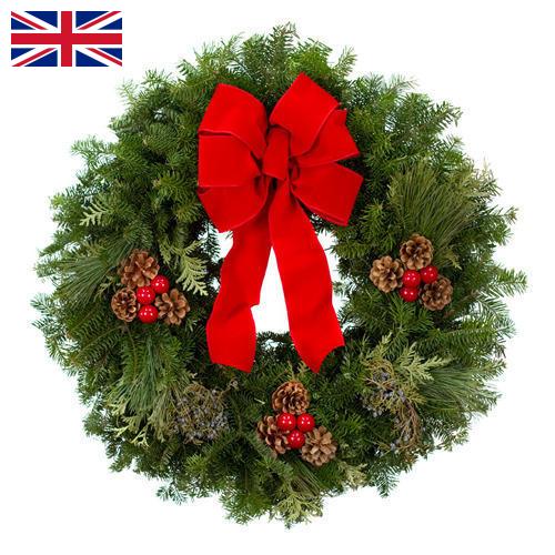 Рождественский венок из Великобритании