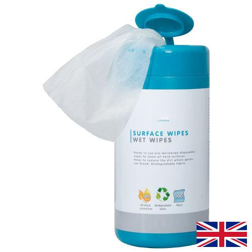 салфетки для очистки из Великобритании