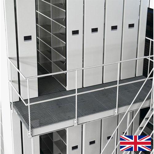 Стеллажи передвижные из Великобритании