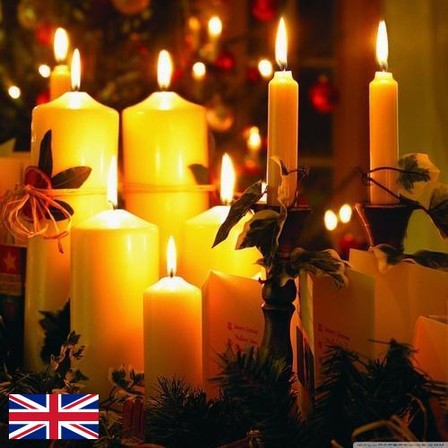 Свечи новогодние из Великобритании