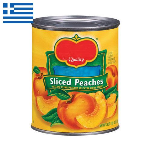 Персики консервированные из Греции