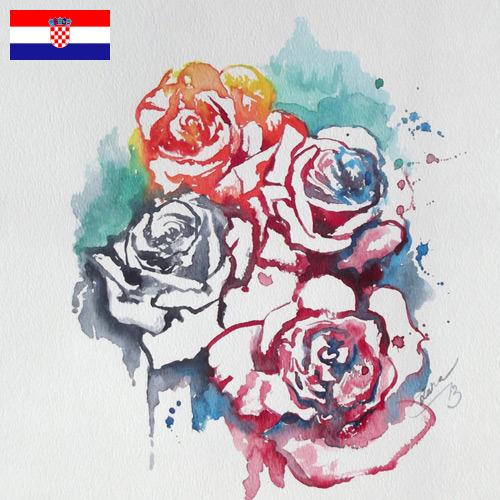 акварель из Хорватии