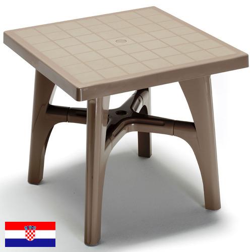 мебель пластмассовая из Хорватии