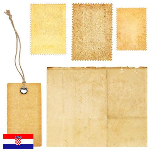 наклейки бумажные из Хорватии