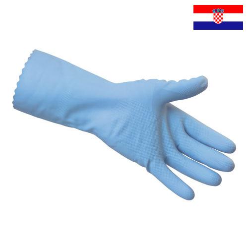 перчатки резиновые из Хорватии
