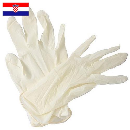 Перчатки виниловые из Хорватии