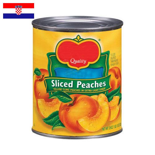 Персики консервированные из Хорватии