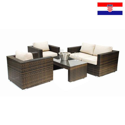 Плетеная мебель из лозы из Хорватии