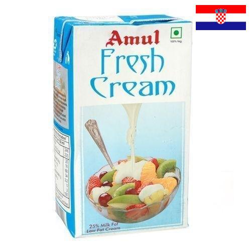 сливки молочные из Хорватии